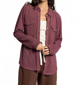 Thread & Supply Cassian Shirt In Deep Ruby