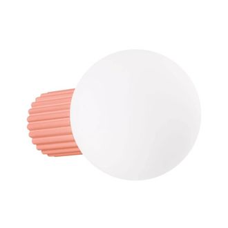 Wonderlamp Aplique de pared de aluminio rosa g9
