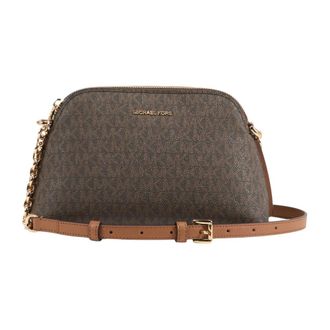Michael Kors Tassen, Dames, Bruin, ONE Size, Polyester, Freddie Petit D&ocirc;me