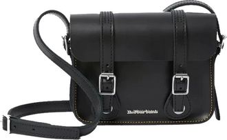 Dr. Martens Tassen, Dames, Zwart, ONE Size, Leer, 7 Inch Leren Crossbody Tas