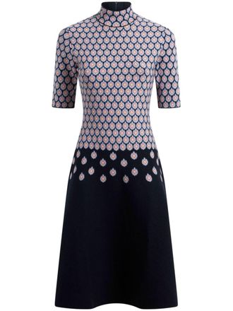 Etro Jurk met jacquard - Blauw