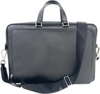 Prada Pre-owned Vintage Aktetas - Heren - Vintage Handtas - Zwart - ONE Size - Leer - Vintage