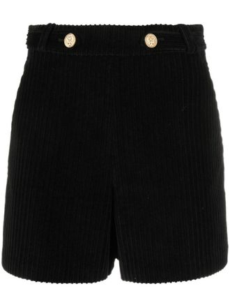 Red Valentino Shorts a vita alta - Nero