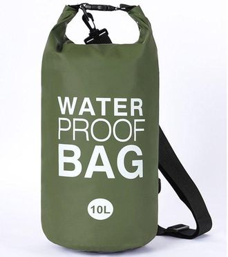 OEM Bolsa Impermeable De 10 Litros Para Piscinas Elevadas - Bolsa De Arena Impermeable De Malla 500d Con Clip - 51 X 19 Cm - Verde Oscuro