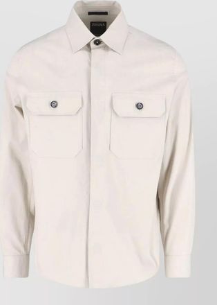 Ermenegildo Zegna casual shirt chest pockets buttoned cuffs