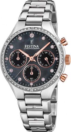 Festina Womens F20401-4 Ladies Boyfriend Watch - Silver - One Size