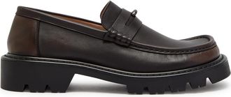 Loewe Sierra Leather Platform Loafers - Dark Brown - 41 (IT41 / UK7)