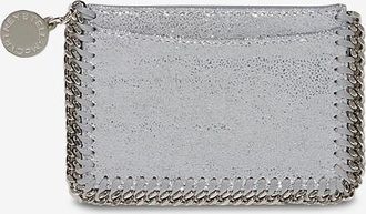 Stella McCartney Rechteckiges Portemonnaie aus metallischem Kunstleder Falabella