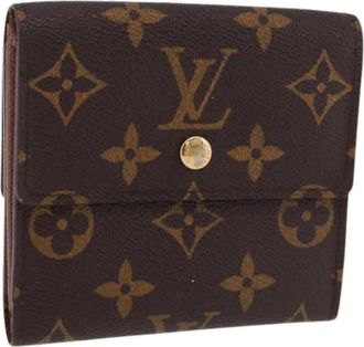 Louis Vuitton Pre-owned Vintage Monogram Canvas Portemonnee - Dames - Vintage Accessoires - Bruin - ONE Size - Vintage