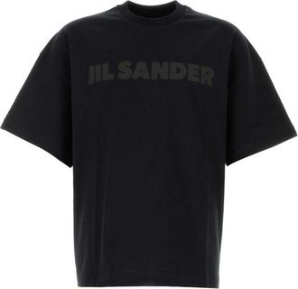 Jil Sander Black Logo Print T-shirt