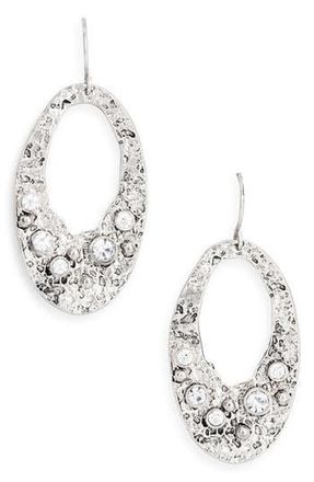 Karine Sultan Antique Oval Drop Earrings in Silver at Nordstrom Rack