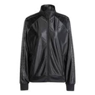 adidas (WMNS) adidas Embellished 3-Stripes Track Top Asia Sizing Black IT9664