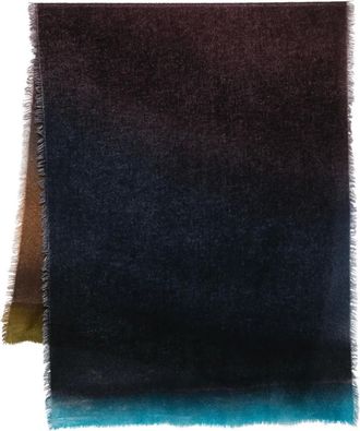 Faliero Sarti Sciarpa Chal Paco con frange - Nero