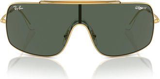 Ray-Ban Sunglasses Rb3897 001/71 Wings Iii Gold/Green Unisex