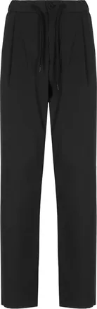 Herno Broeken, Heren, Zwart, S, Zwarte Tech Stof Elastische Taille Broek