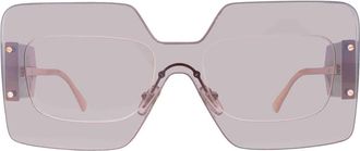 Versace Mirror Silver Shield Ladies Sunglasses VE2277 10026I 142
