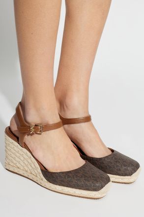 Michael Michael Kors Wedge Shoes Kenzie, Womens, Brown