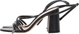 Gianvito Rossi Womens Leather Ankle Strap Block-Heel Sandal (Authentic Pre- Loved)