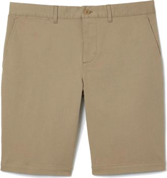 Lacoste Slim Fit Stretch Katoenen Chino Shorts - Heren - Korte Broeken - Beige - 3XS - Katoen - Korte Broeken