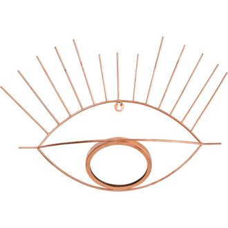 Nearly Natural 19-in Gold Metal Eye Wall Mirror at Nordstrom