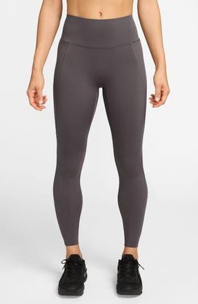 Nike Universa Medium-Support High-Waisted Pocket 7/8 Leggings in Thunder Grey/Dark Shadow at Nordstrom Rack, Size X-Large