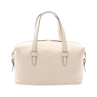 Loewe Pre-owned Handbags, female, Beige, Size: ONE SIZE Pre-owned Leather Tote Bag