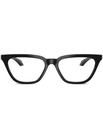 Versace Greca-motif cat-eye glasses - Black