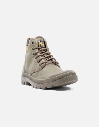 Palladium Mens Palladium Mens Pampa Hi Coated High Rise Lace Up Boots - Tan - Size: 11