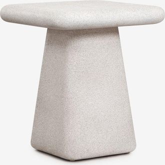 Sklum Mesita De Noche Cuadrada 45x45 Cm En Cemento Maelis Sklum