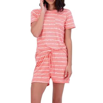 Generic Womens Pyjamas Set Soft Tops Nightwear Loungewear Women Pajama Sets 2 Sets Short Sleeve Casual Summer Sleepwear Little Shoe (PK2, M)