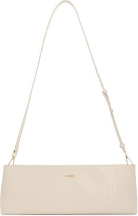 Kazar Issara Oblong Baguette Bag - Dames - Schoudertassen - Beige - ONE Size - Leer - Tassen