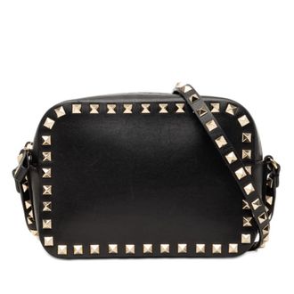 Valentino Pre-owned Valentino Leather Rockstud Camera Bag Ladies UGBTFAYRTE98ETIS