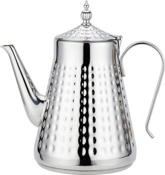 OEM Tetera De Acero Inoxidable De 1650 Ml Con Infusor Extra&iacute;ble, Tetera Vintage, Color Plata