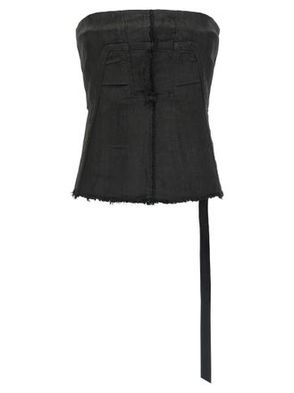 Rick Owens Black Bustier top