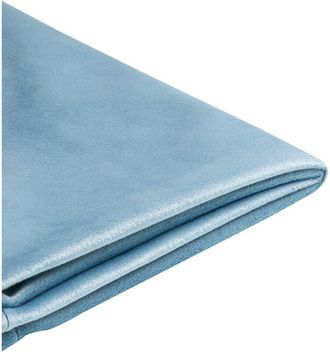 Beliani Beliani - Funda Extra&iacute;ble De Terciopelo Azul Claro Para Cama 90 X 200 Cm Fitou