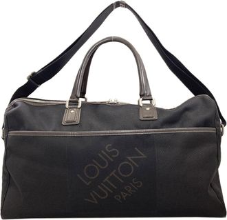 Louis Vuitton Noir Damier Canvas Boston Bag (Pre-Owned)