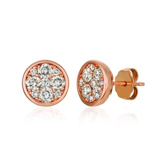 Le Vian Ladies Clusters & Composition Earrings set in 14K Strawberry Gold