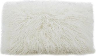 Saro Lifestyle Fluffy Mongolian Pillow