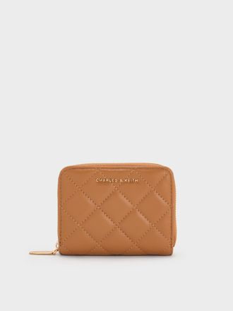 Charles & Keith Alva Quilted Zip-Around Wallet