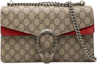 Gucci Pre-owned Dionysus Schoudertas - Dames - Pre-owned - Beige - Maat: ONE Size Zijde
