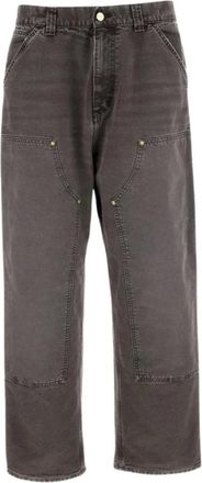 Carhartt Work in Progress Jeans, Heren, Grijs, S, Katoen, OG Double Knee Jeans