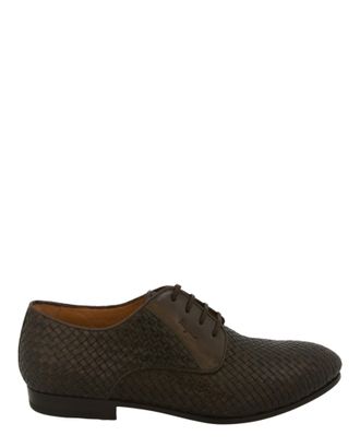 Ferragamo Cooper Woven Leather Dress Shoes