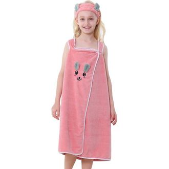 OEM Toalla De Ba&ntilde;o Para Ni&ntilde;as Con Capucha Absorbente - De Siete A Doce A&ntilde;os, Accesorio De Playa, Suave, Absorbente Y Divertida - Crezuo