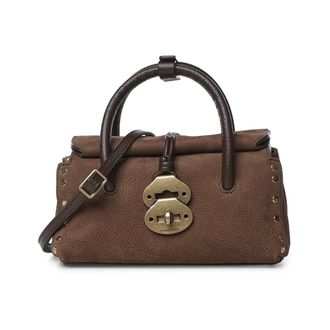 Zanellato Dames, Tassen, Bruin, Maat: ONE Size Leer