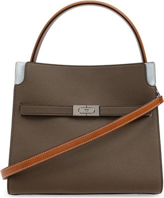 Tory Burch Shoulder Bag Lee Radziwill - Dames - Handtassen - Bruin - ONE Size - Leer - Tassen