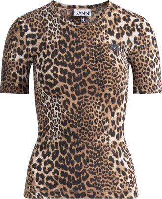 Ganni Mujer, Camisetas, Marr&oacute;n, Talla: S