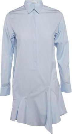 Dior 2024 striped asymmetric midi dress - Blue