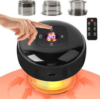 OEM Ventosa El&eacute;ctrica Infrarroja, 12 Posiciones Con Soporte, Dispositivo De Masaje Con Ventosa Inteligente Para Guasha