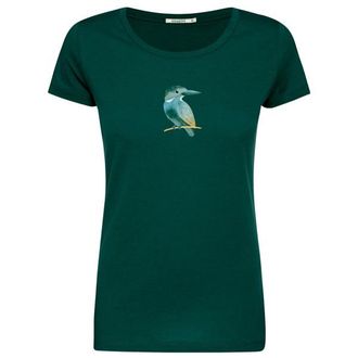 Greenbomb Bird Look Loves T-Shirt f&uuml;r Damen | gr&uuml;n