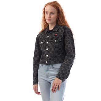 DKNY Dames DKNY Denim Jacket in Grijs
